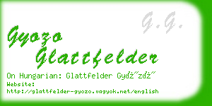 gyozo glattfelder business card